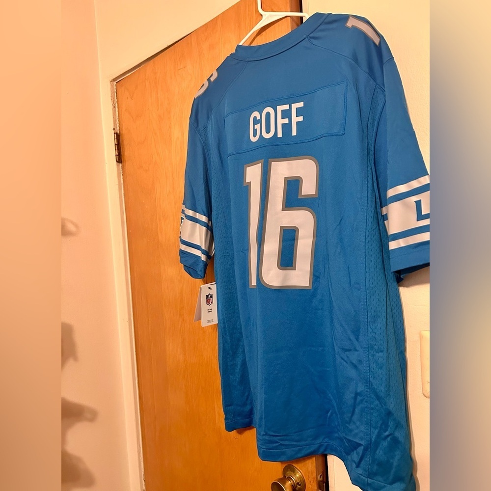 New Detroit Lions Goff Jersey XXL